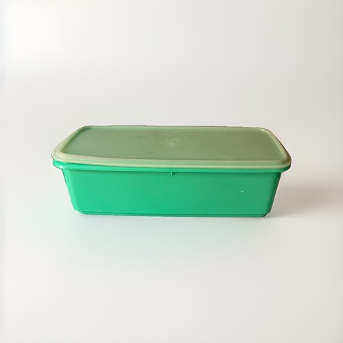 Green vintage tupperware - vintage,